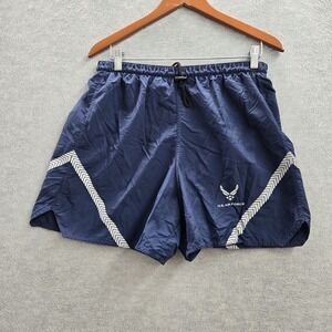 U.S. Air Force Men Shorts LARGE Navy Blue Sweat TRUNKS PHYSICAL